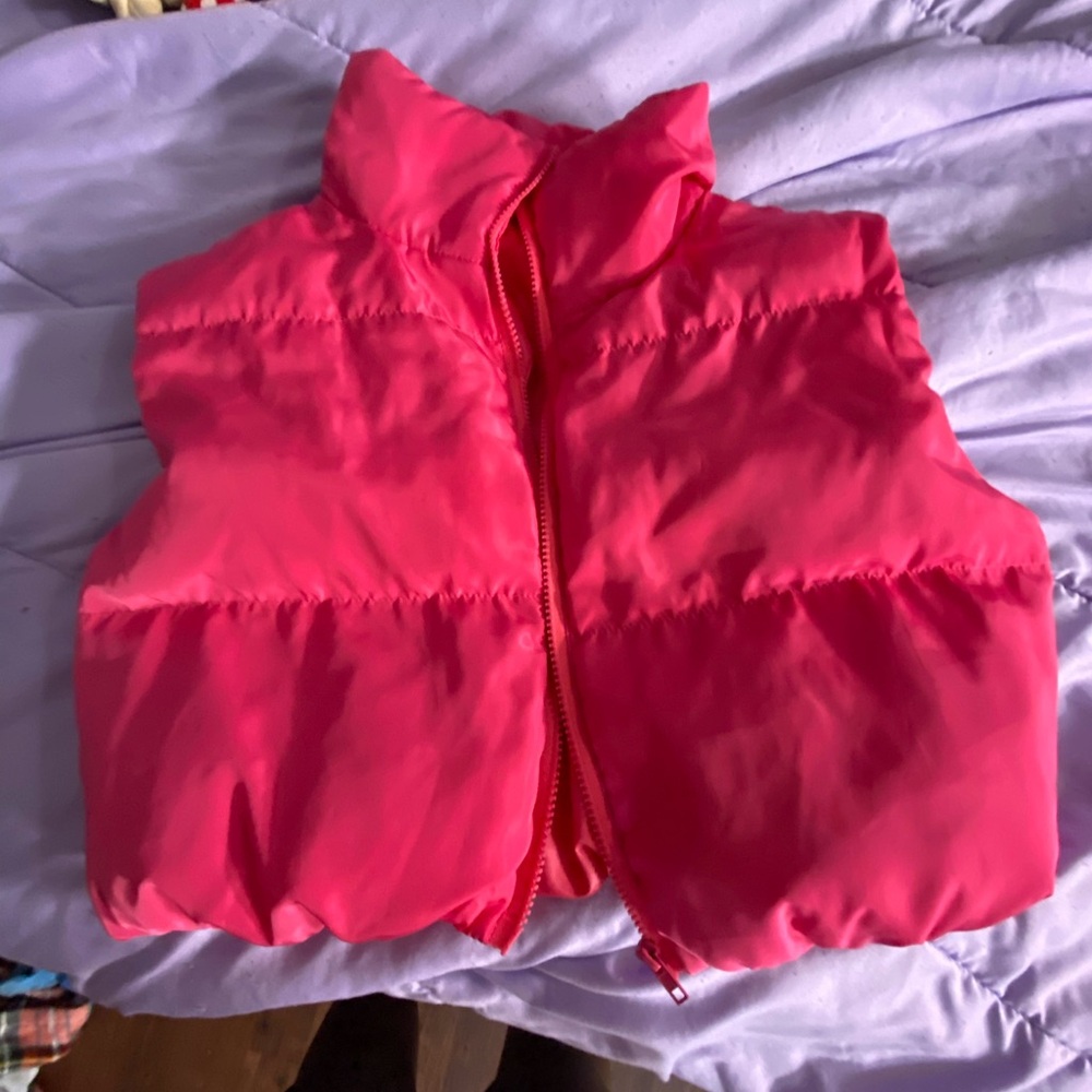 Hot Pink Puffer Vest